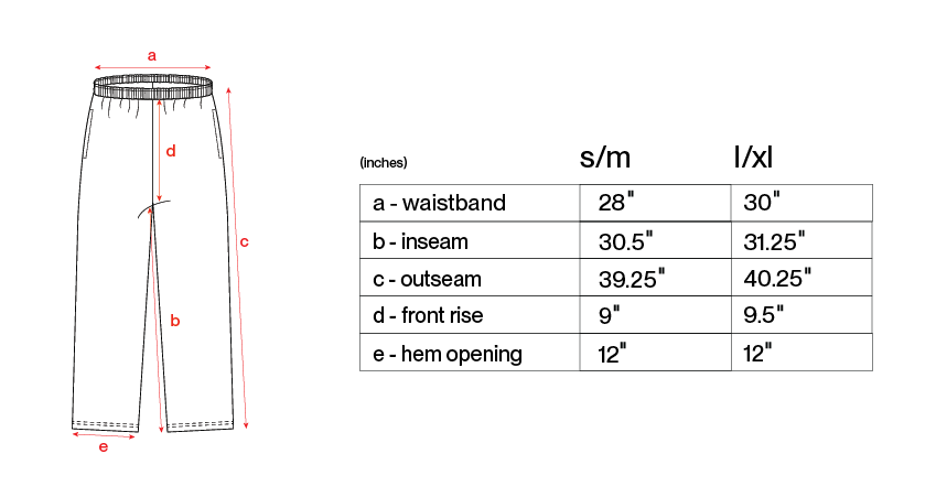 Garment Size & Dimensions